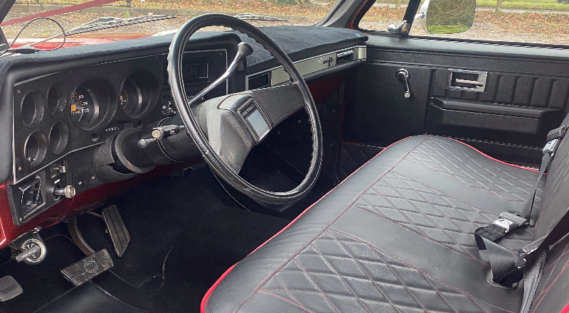 American Car Weddings Chevy C10 Silverado Pick-up Inside